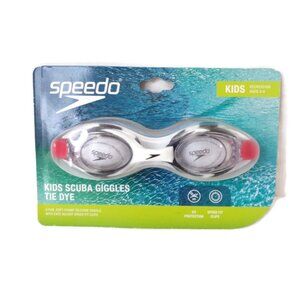 Kids Scuba Giggles Tie Dye Swim goggles Ages 3-8 Black and White 0787